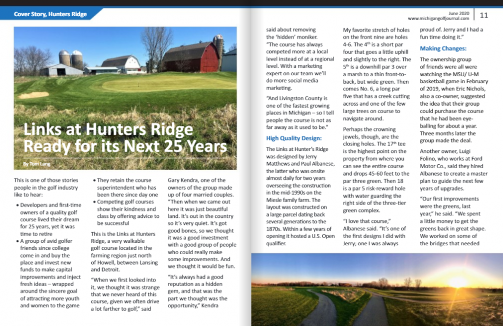 Links at Hunter Ridge Ready for its Next 25 Years article